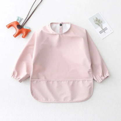 Baby Feeding Bibs With Long Sleeves - 9 - ks | ONEFY.SHOP