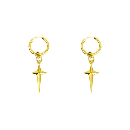Gold/Silver Cross Pendant Earrings - 8 - js | ONEFY.SHOP