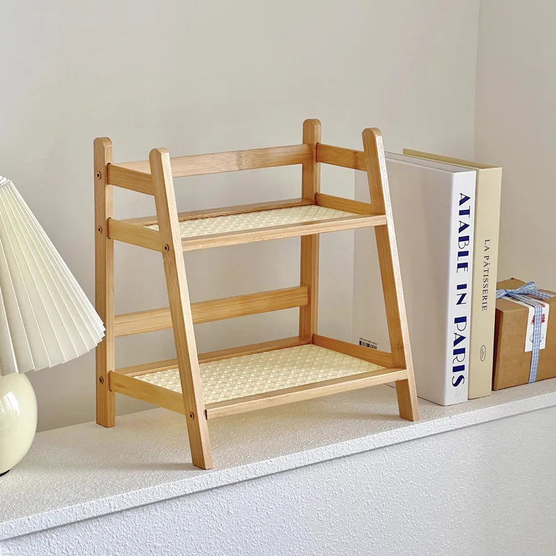 Coffee Rack Countertop Storage Bamboo - 6 - km | ONEFY.SHOP