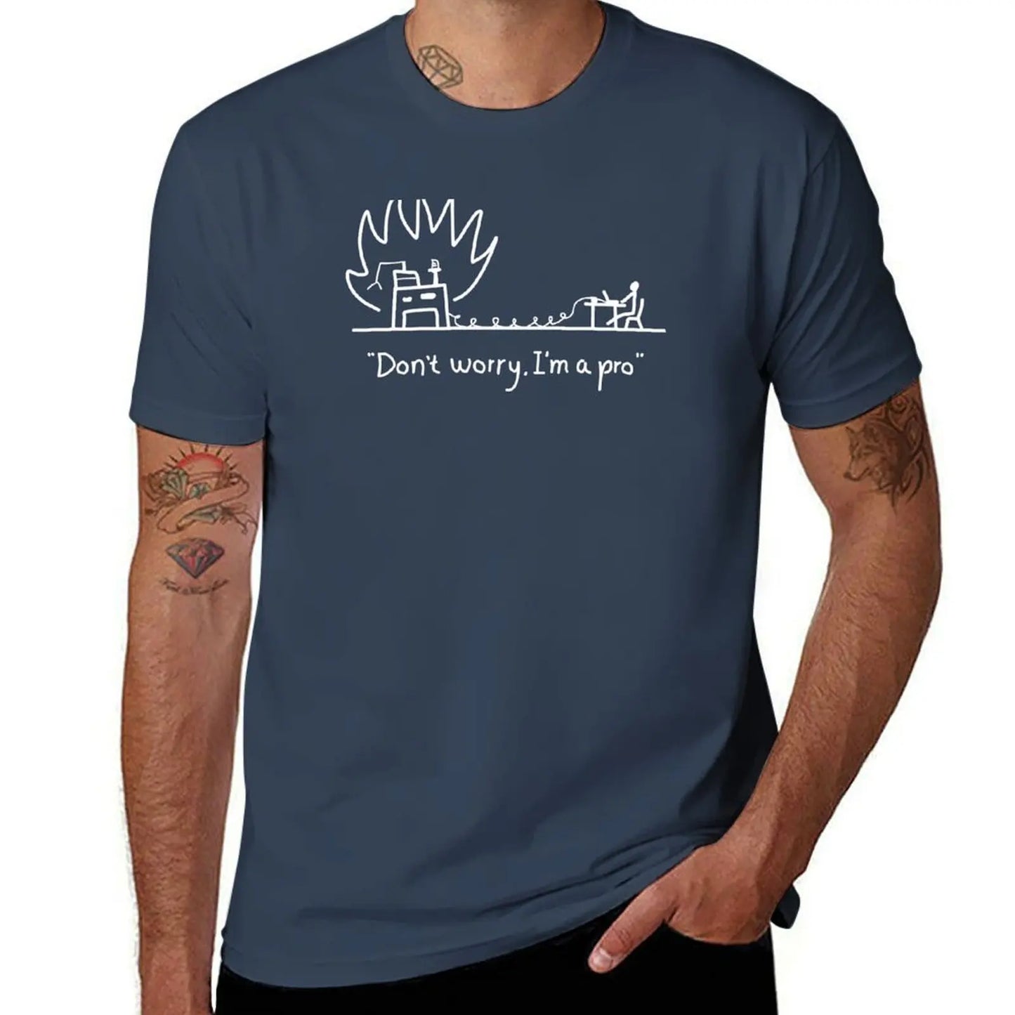 Server on Fire Programmer T-Shirt - 2 - ps