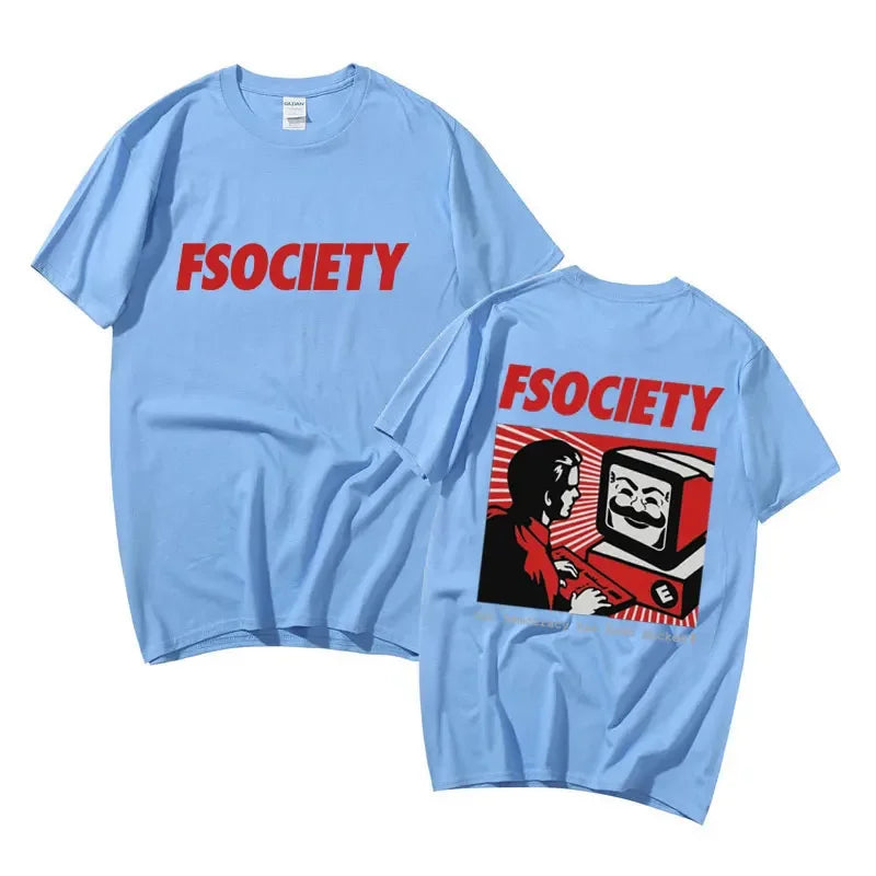 FSociety Mr. Robot Themed Hacker T-Shirt - 2 - ps | ONEFY.SHOP