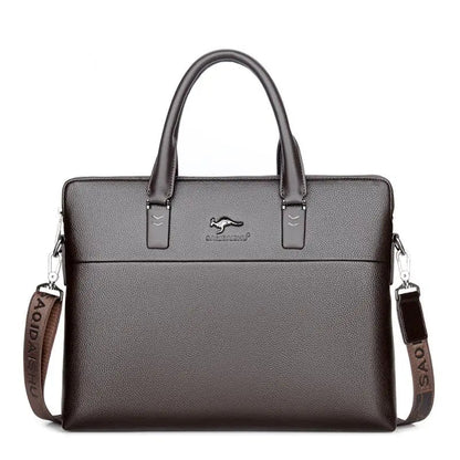 Men’s Leather Shoulder Bag - 2 - aw  | ONEFY.SHOP