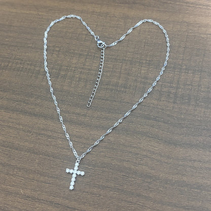 Steel Cross Necklace for Women - 8 - js | ONEFY.SHOP