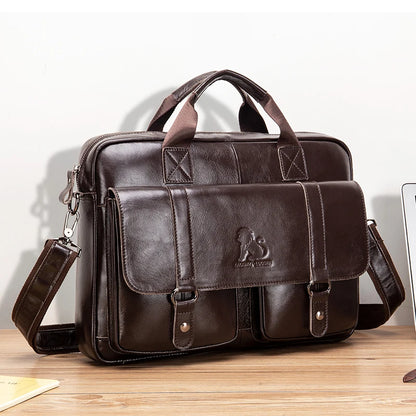 Leather Briefcase - 2 - aw | ONEFY.SHOP