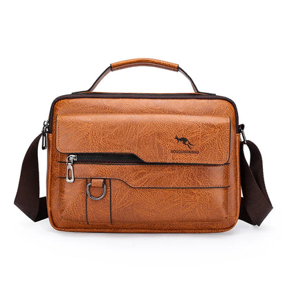 PU Leather Briefcase Hand Bag - 2 - gn | ONEFY.SHOP