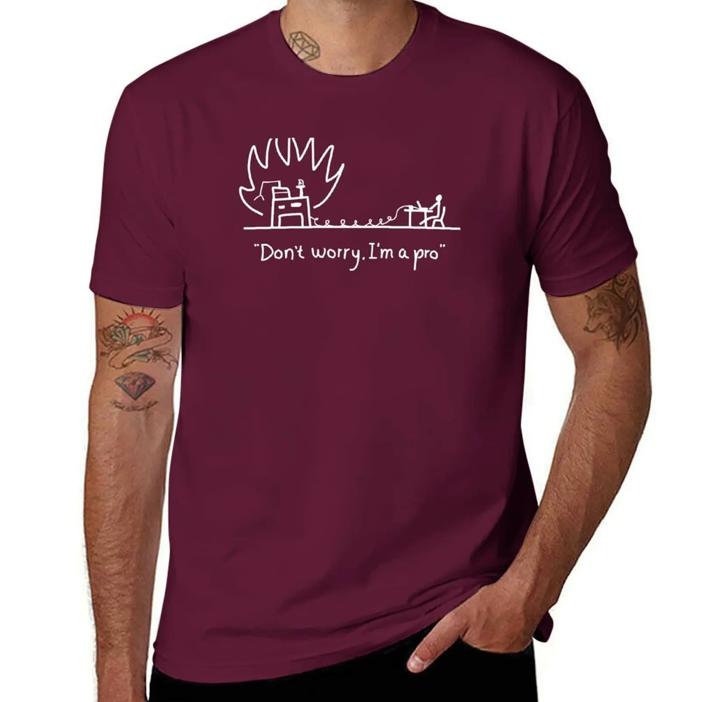 Server on Fire Programmer T-Shirt - 2 - ps