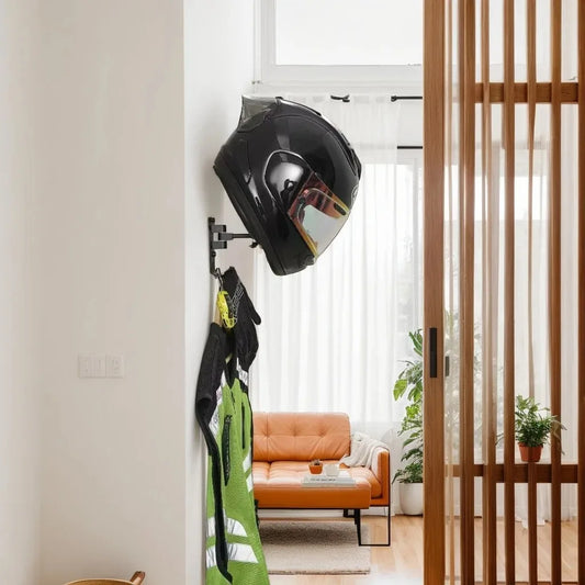 Wall Mount Motorcycle Helmet Holder - 3 - te | ONEFY.SHOP