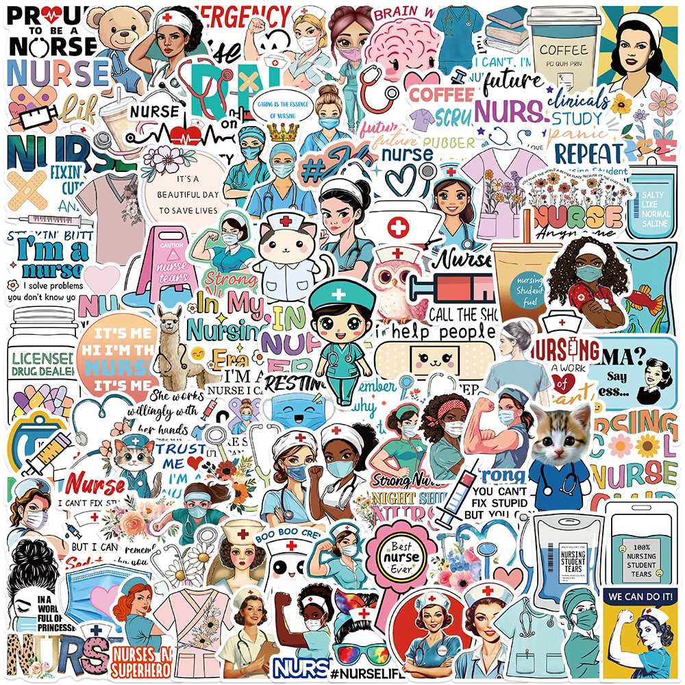 50/100PCS Funny Health Stickers - 2 - ds | ONEFY.SHOP