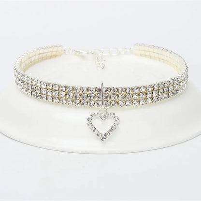 Cat Necklace Rhinestone - 5 - pn | ONEFY.SHOP