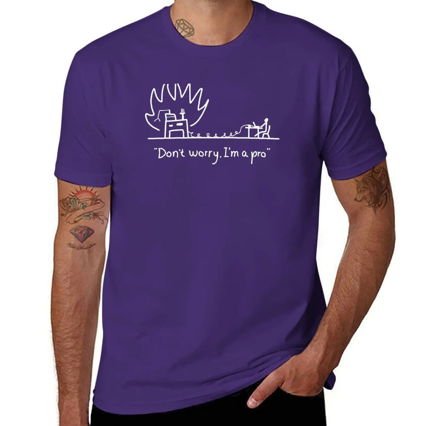 Server on Fire Programmer T-Shirt - 2 - ps