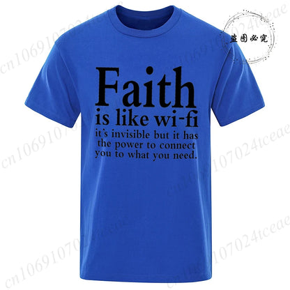 Faith Is Like WiFi Shirt - 8 - an | ONEFY.SHOP