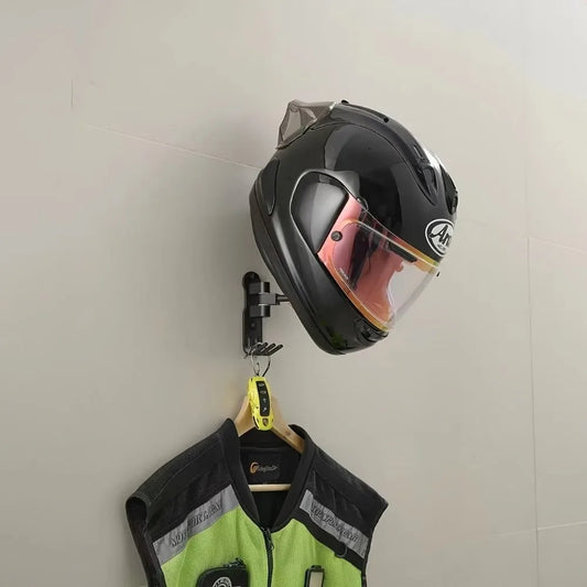 Wall Mount Motorcycle Helmet Holder - 3 - te | ONEFY.SHOP