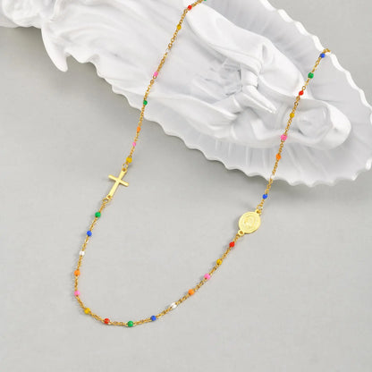 Colored Cross Necklace for Women - 8 - js | ONEFY.SHOP