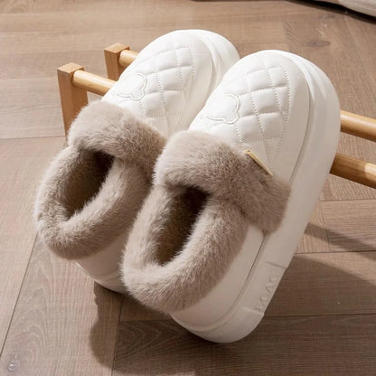 Quilted Lined Winter Home Slipper - 2 - gn | ONEFY.SHOP