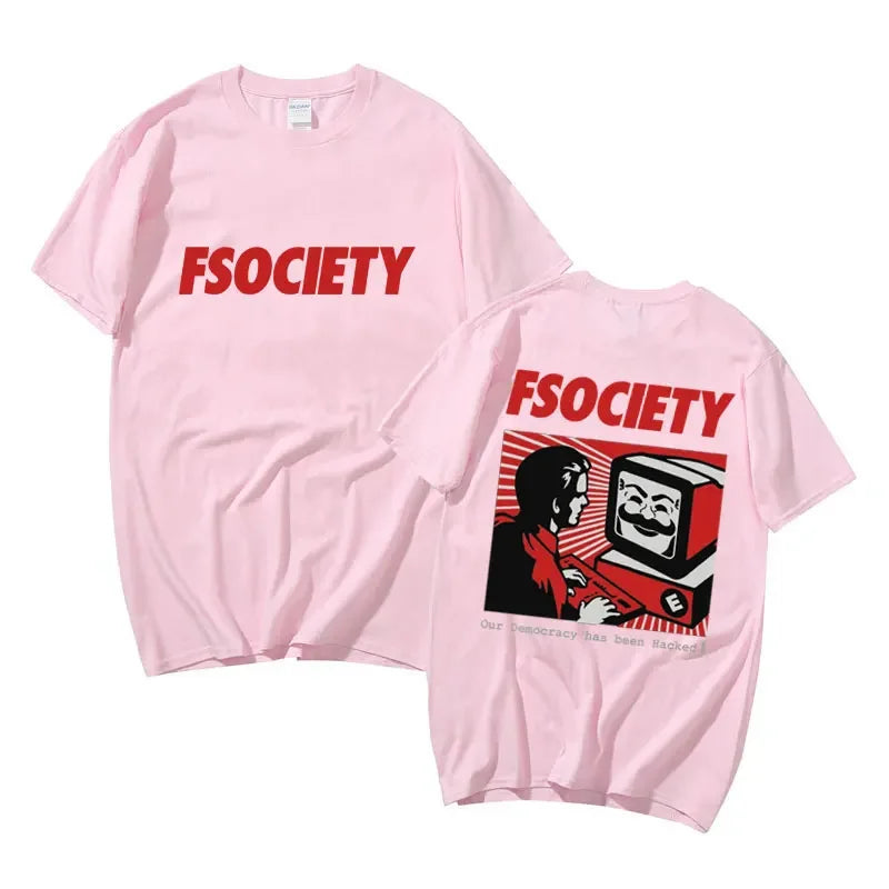 FSociety Mr. Robot Themed Hacker T-Shirt - 2 - ps | ONEFY.SHOP