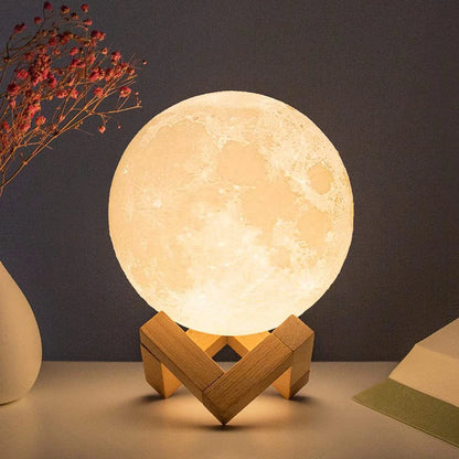 3D Textured Lunar Night Light - 7 -  rs | ONEFY.SHOP